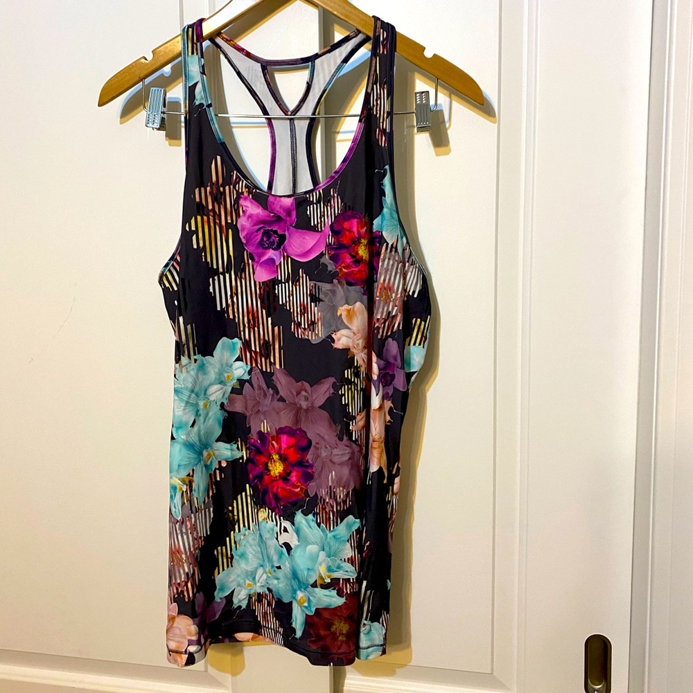 Calia floral tank 1X EUC